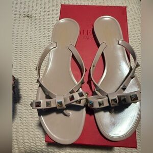 Valentino Garavani Nude Studded Sandals